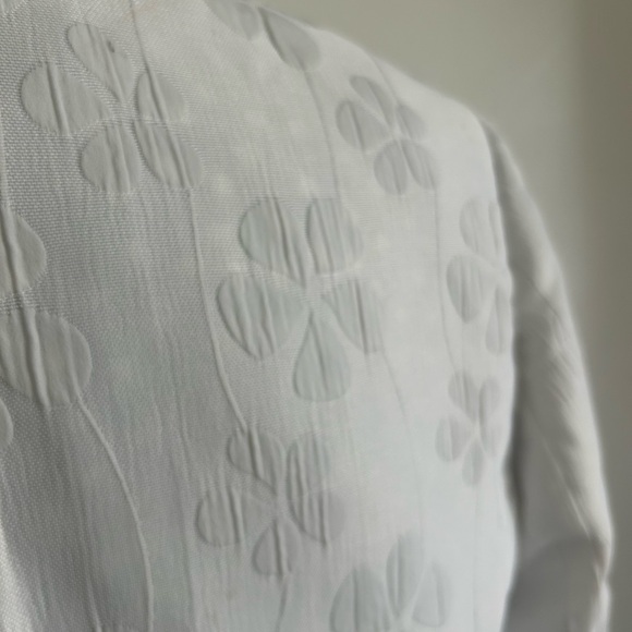 Carlisle Black & White Silk Polka Dot Cami, Skirt, Matching White Brocade Blazer - Picture 13 of 16